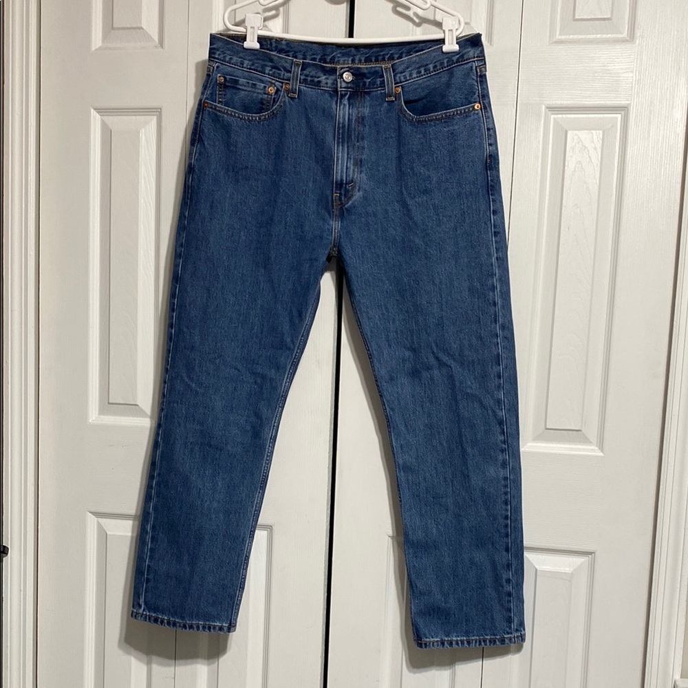 Levi's Mens Straight Blue Jeans 505 pants size 38 x 30